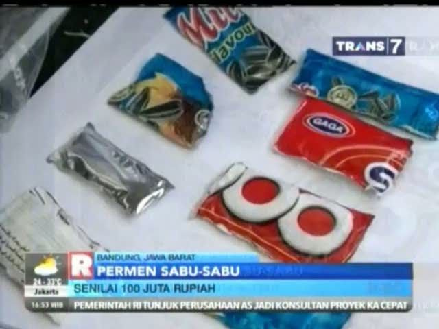 Permen Sabu Senilai Rp 100 Juta