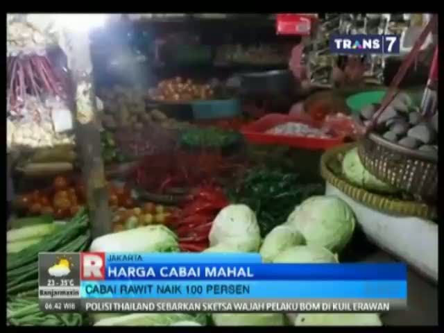 Harga Cabai Rawit Naik 100 Persen