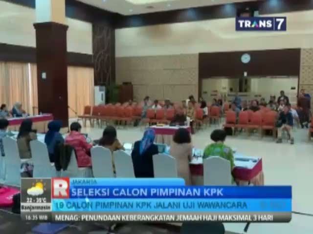 Seleksi Calon Pimpinan KPK Masuki Uji Wawancara