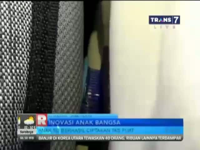 Anak SD Berhasil Ciptakan Tas Pijat