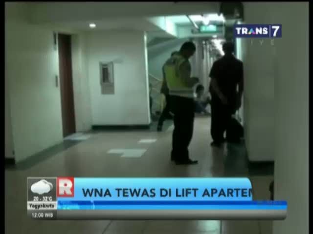 Seorang WNA Pria Tewas Dalam Lift 