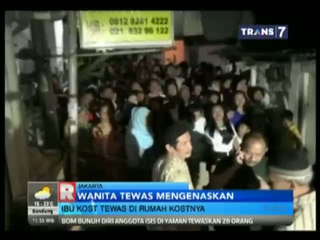 Ibu Kost Tewas di Rumah Kostnya