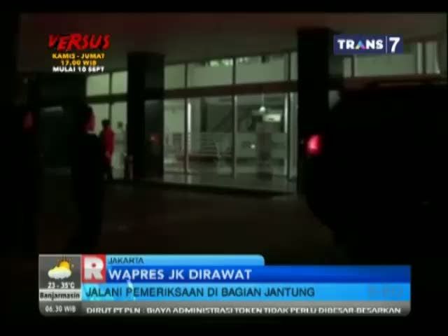Wakil Presiden Indonesia Jusuf Kalla dirawat Di RS Cipto Mangunkusumo