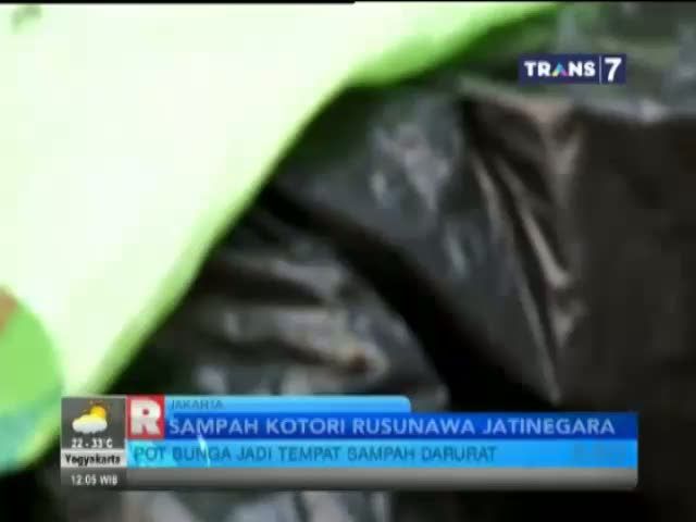 Sampah Kotori Rusunawa Jatinegara, Pot Bunga Jadi Tempat Sampah