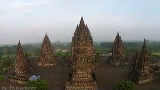 Menakjubkan! Keindahan Candi Prambanan dari Udara