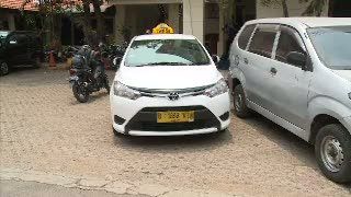 Begini Kondisi Taxi Express yang Ditembak Di Mampang Jakarta Selatan
