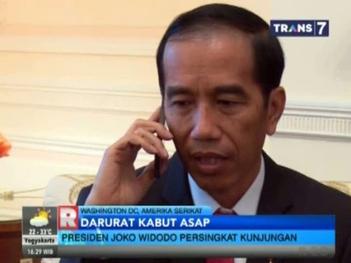 Jokowi Percepat Kunjungan ke AS, Langsung ke Sumsel dan Kalteng Pantau Asap