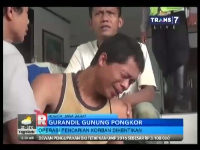 Evakuasi Pencarian Jasad Korban Gunung Pongkor dihentikan