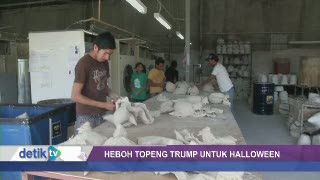 Heboh Topeng Donald Trump di Meksiko