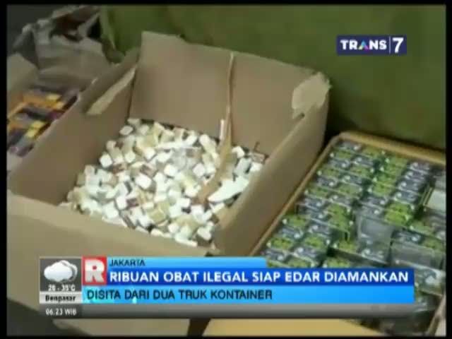 Ribuan Obat Ilegal Diamankan Polda Metro Jaya 