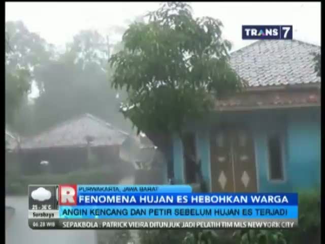 Fenomena Hujan Es di Purwakarta 