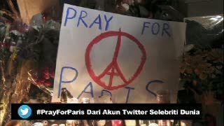 #PrayForParis dari Akun Twitter Selebriti Dunia