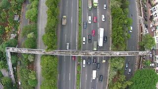 JPO Horor Lokasi Pemerkosaan Dilihat dari Atas