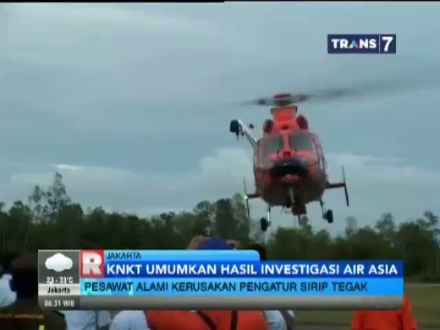 KNKT Mempublikasikan Hasil Investigasi Pesawat Air Asia QZ8501