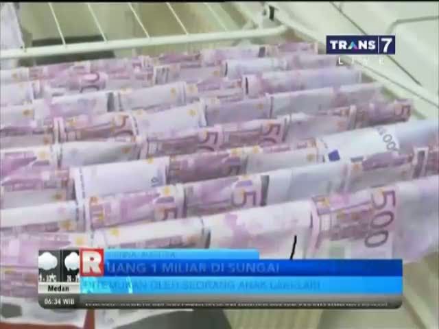 Uang Mengapung di Sungai Austria 