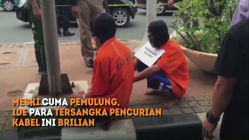 Muslihat Pencuri Kabel Gorong-Gorong Mengelabui Polisi