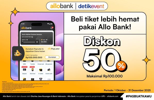 Diskon 50% Hingga Rp100.000! Semua Tiket Event di detikevent Jadi Lebih Hemat