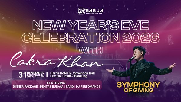 Countdown Seru di Bandung! Konser Cakra Khan Siap Bikin Tahun Baru Makin Pecah