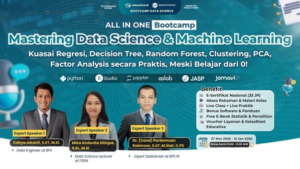 Mahir Data Science di Bootcamp Online! Cocok untuk Pemula hingga Profesional