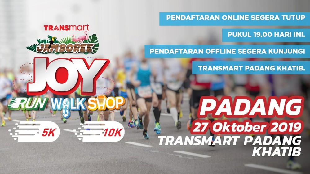 Transmart Padang Joy Run Walk Shop 2019