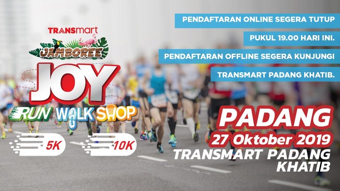 Transmart Padang Joy Run Walk Shop 2019