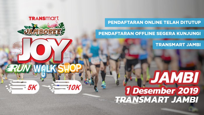 Transmart Jambi Joy Run Walk Shop 2019