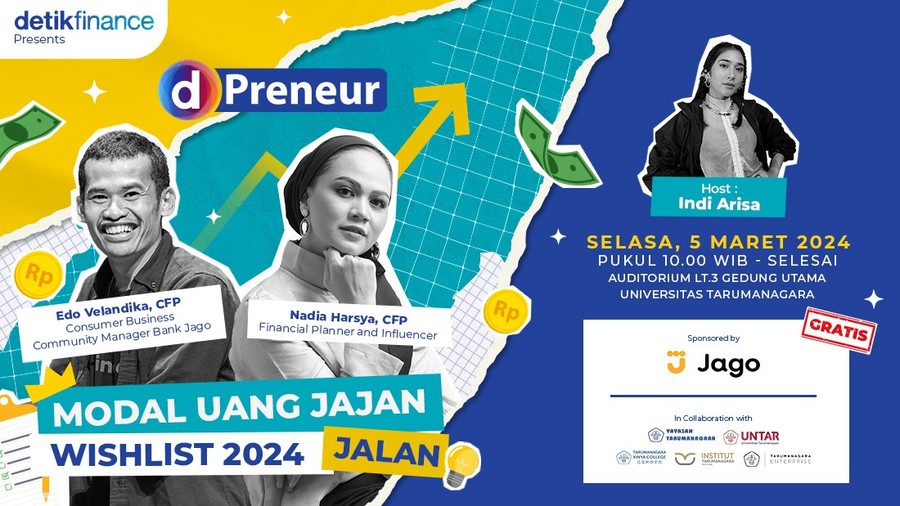 dPreneur Modal Uang Jajan, Wishlist 2024 Jalan