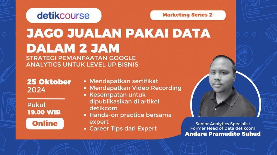 detikcourse : Kelas Marketing Jago Jualan Pakai Data Dalam 2 Jam