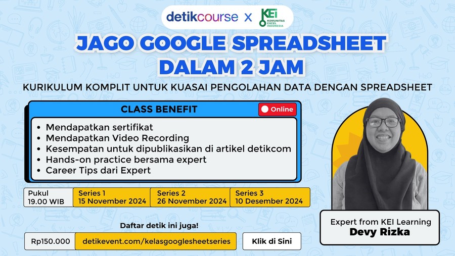 detikcourse : Kelas Google Spreadsheet Series