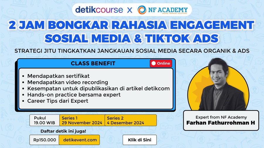 detikcourse: Kelas Sosial Media & TikTok Ads