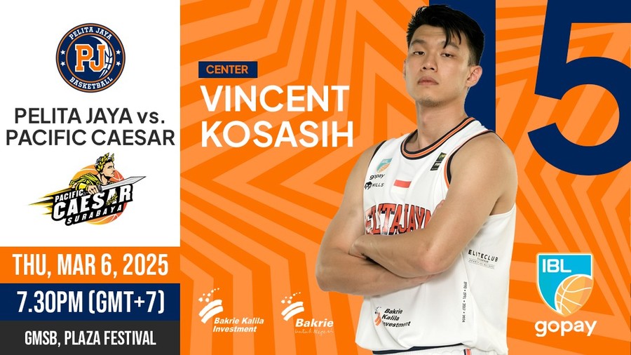 IBL Gopay 2025 : Pelita Jaya Jakarta vs Pacific Caesar Surabaya