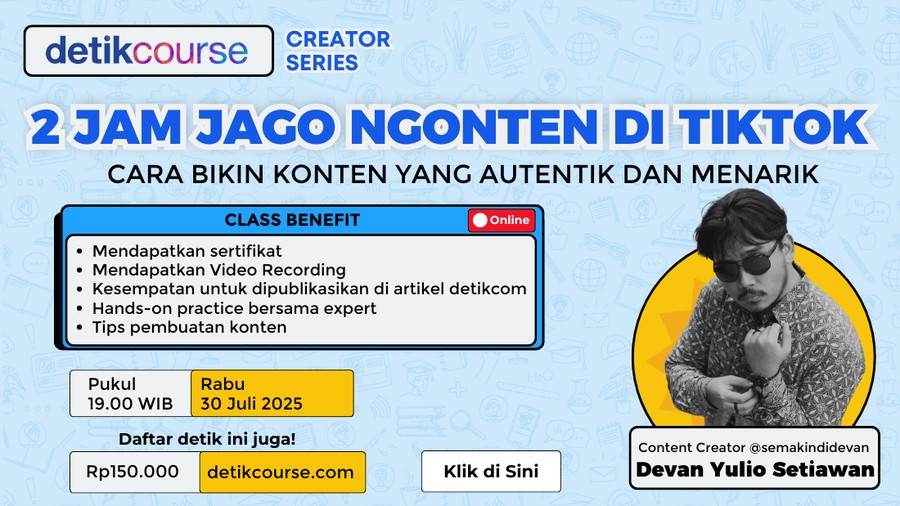 detikcourse : 2 Jam Jago Ngonten Bareng Devan Bikin Storytelling Kontenmu Autentik