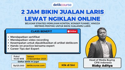 detikcourse: 2 Jam Bikin Jualan Laris Lewat Ngiklan Online