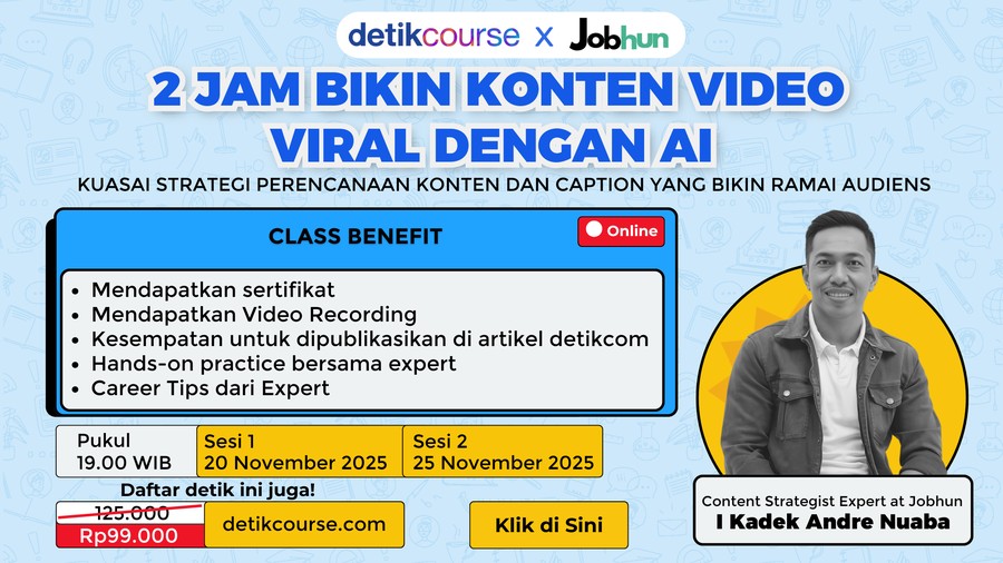 detikcourse: 2 Jam Kuasai Rahasia Bikin Konten Viral dengan AI