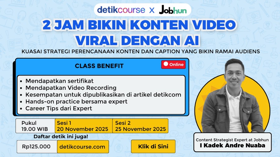 detikcourse: 2 Jam Kuasai Rahasia Bikin Konten Viral dengan AI
