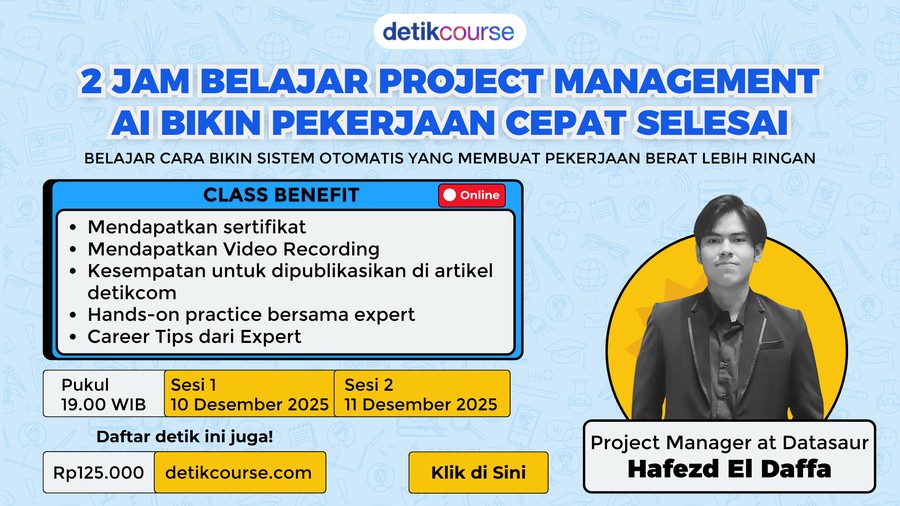 detikcourse: 2 Jam Belajar Project Management AI Bikin Pekerjaan Cepat Selesai