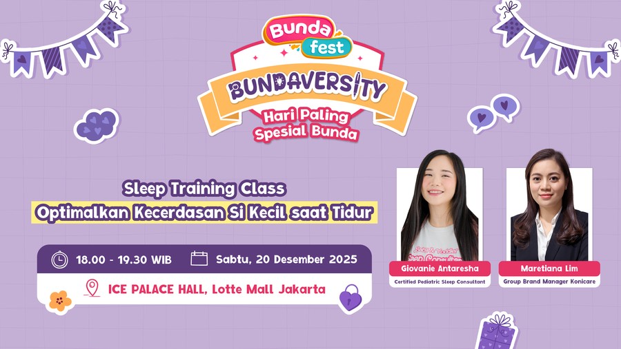 Bundaversity Sesi 5: Sleep Training Class - Optimalkan Kecerdasan Si Kecil saat Tidur