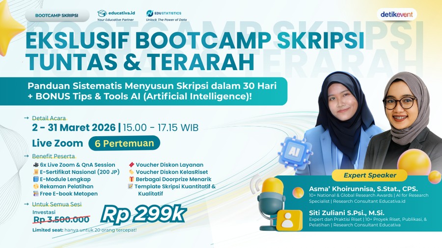Eksklusif Bootcamp: Skripsi Tuntas dan Terarah