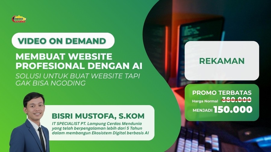 (VOD) Website Mastery - Kelas Membuat Website Profesional Dengan AI