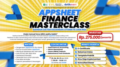 AppSheet Finance Masterclass: Bangun Sistem Keuangan Otomatis dari Nol