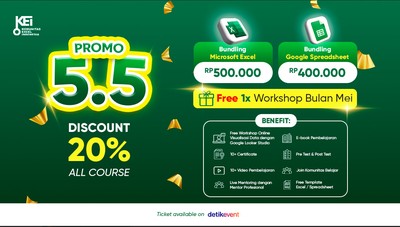 PROMO BUNDLING SPECIAL 5.5 EXCEL DAN SHEETS