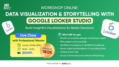 WORKSHOP ONLINE: DATA VISUALIZATION & STORYTELLING WITH GOOGLE LOOKER STUDIO
