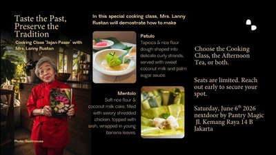 Cooking Class Jajan Pasar With Mrs. Lanny Rustan
