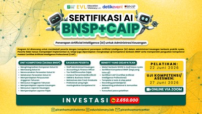 Sertifikasi AI BNSP + CAIP (Certified Artificial Intelligence Professional)