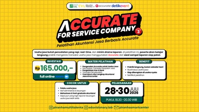 ACCURATE FOR SERVICE COMPANY: Pelatihan Akuntansi Jasa Berbasis Accurate Batch 3