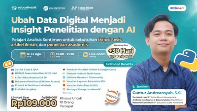 EXCLUSIVE Workshop: Ubah Data Digital Menjadi Insight Penelitian dengan AI