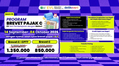 Pelatihan Brevet Pajak C + Sertifikasi CPTT