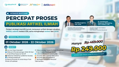 INTENSIVE BOOTCAMP: Percepat Proses Publikasi Artikel Ilmiah