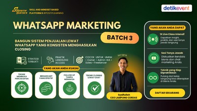 WhatsApp Marketing: Maksimalin Cuan, Cuma Pakai Whatsapp Doang!!! Batch 3