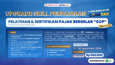 Pelatihan & Sertifikasi Certified CoreTaxify Professional (CCP) Batch 7